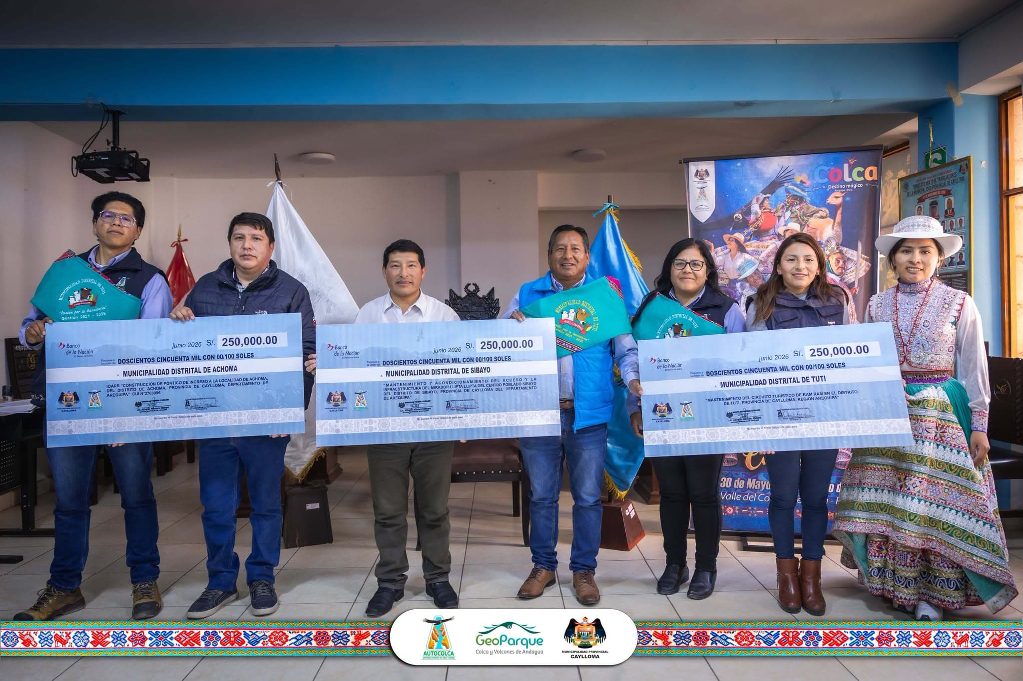 Financiarán obras turísticas en 5 distritos del valle del Colca
