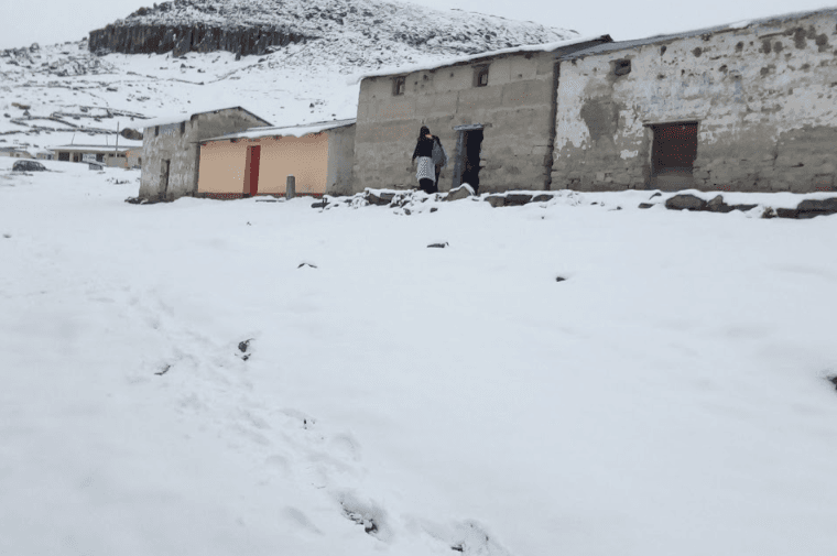 Lluvia, nieve y granizo serán persistentes en 4 provincias