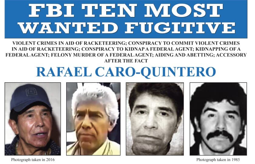 Retrasan extradición de mafioso Caro Quintero a Estados Unidos