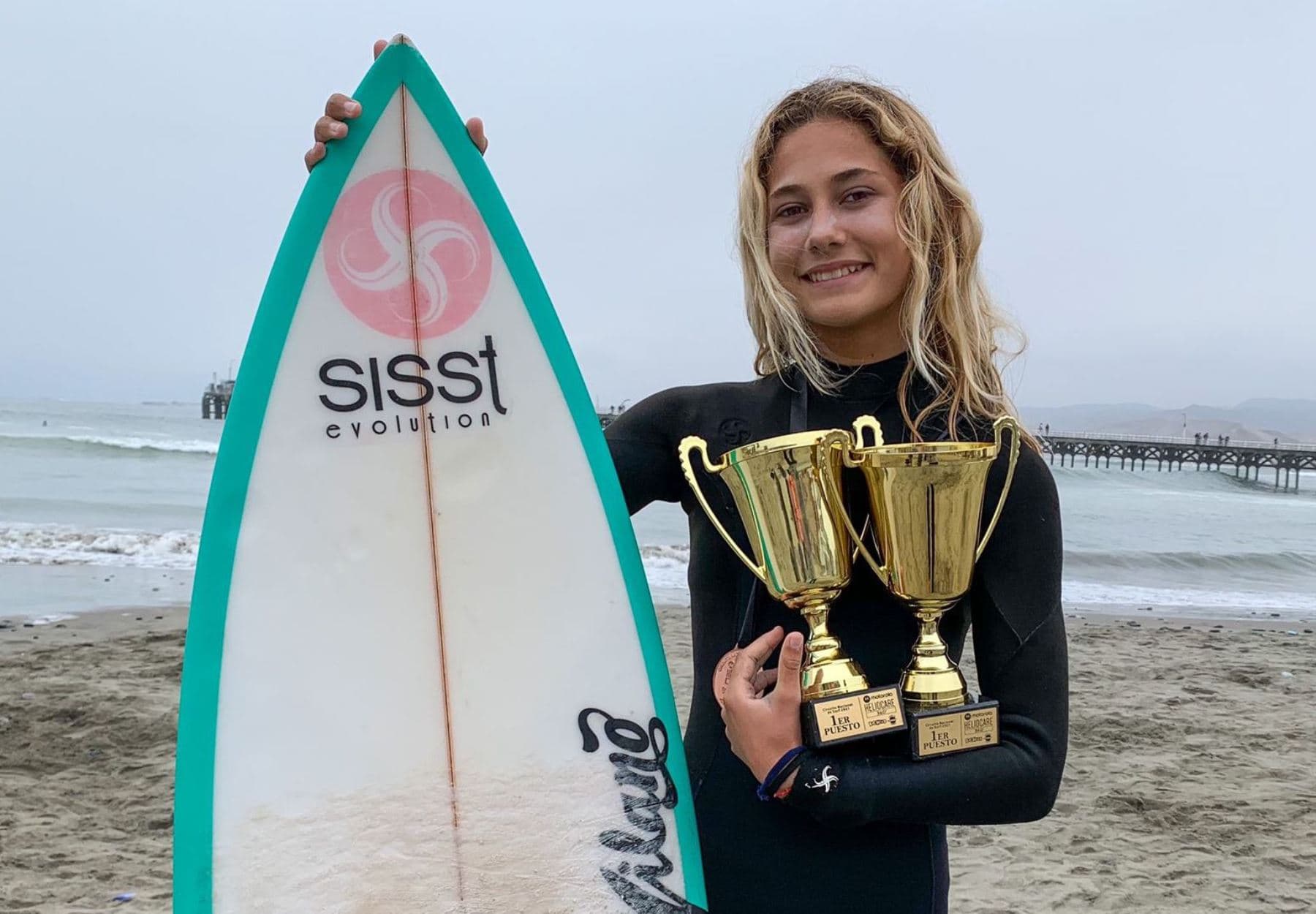 Surfista Catalina Zariquiey resultó campeona nacional Sub 12