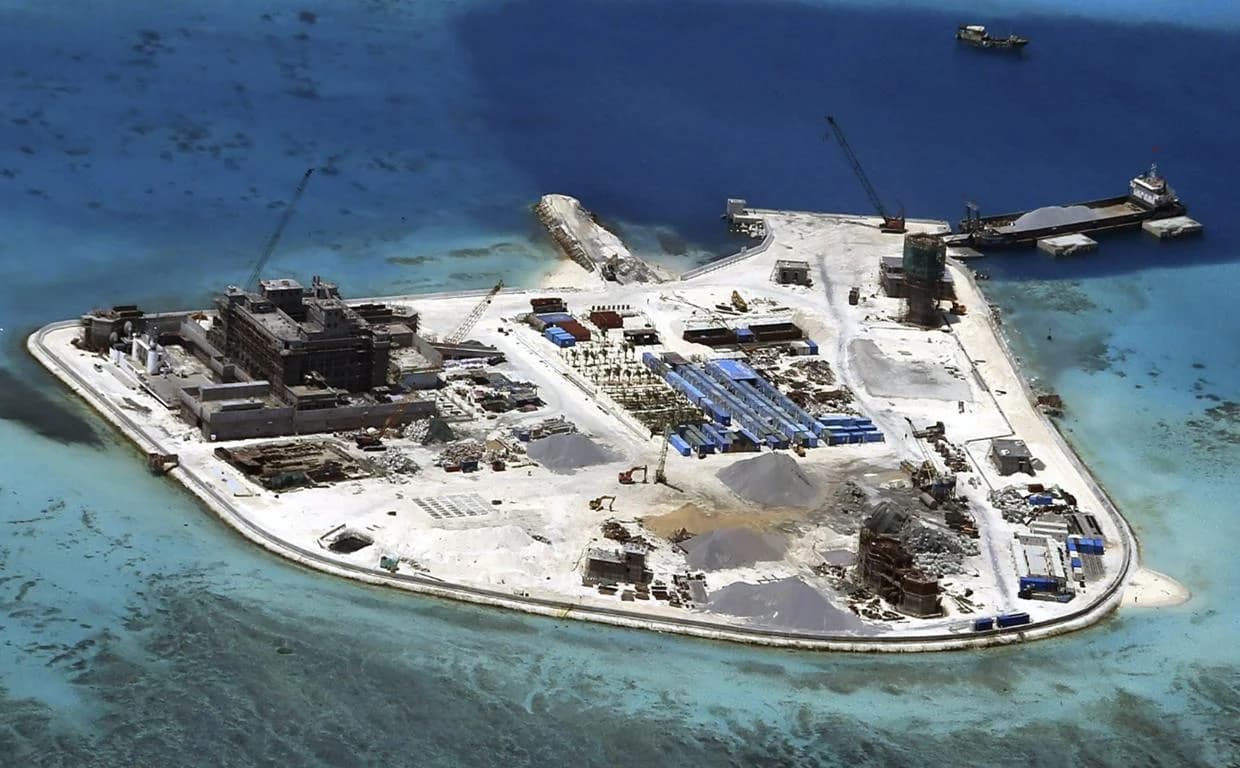 China creó islas artificiales vertiendo arena durante más de una década