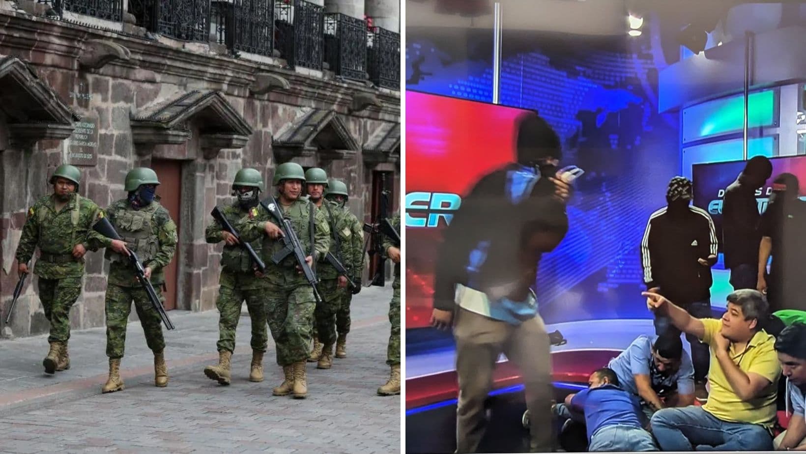 Sujetos encapuchados ingresaron a programa de TV en Guayaquil