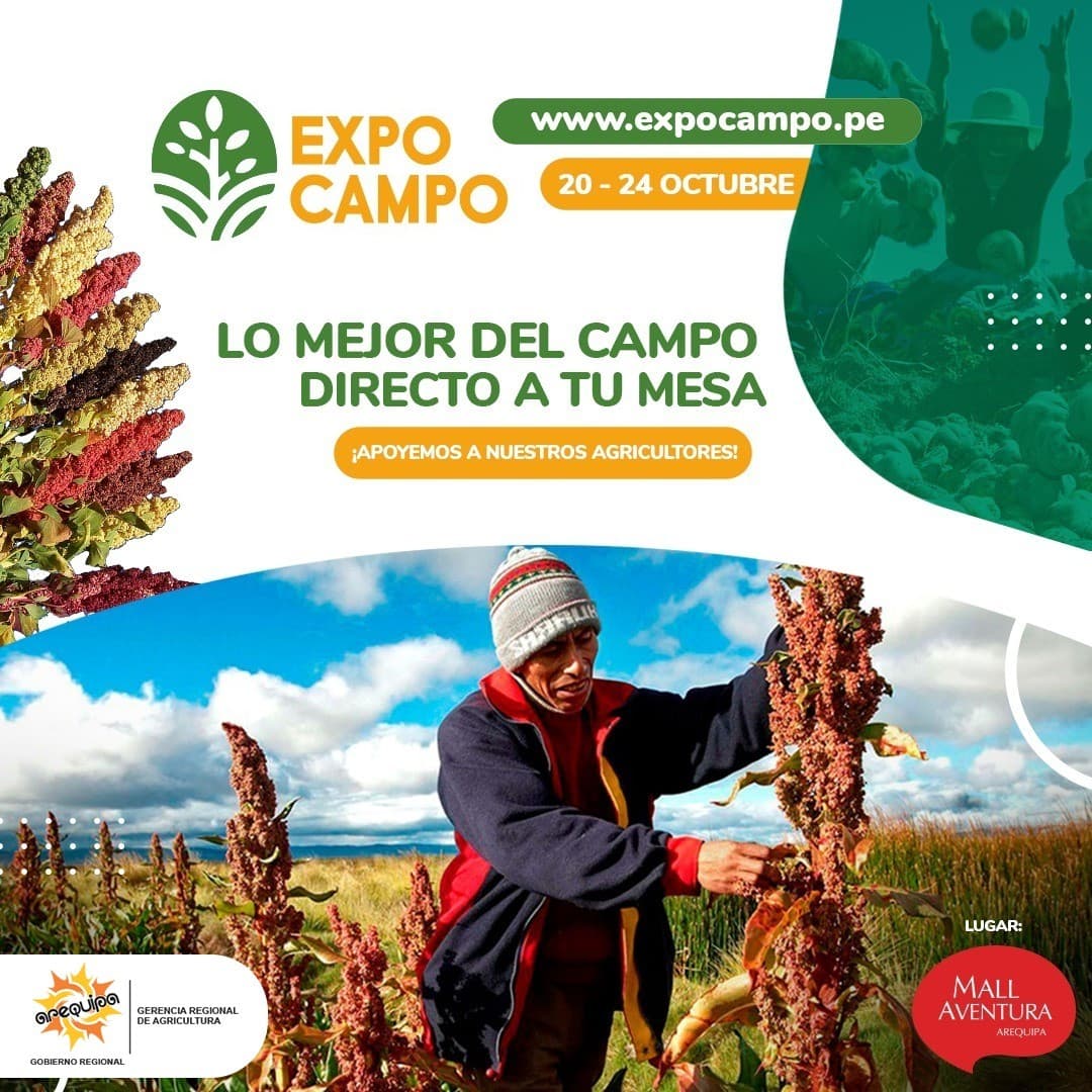 Organizarán feria EXPO CAMPO 2021 AQP en octubre