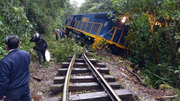 Tren de Perú Rail se descarrila en la ruta Machu Picchu – Hidroeléctrica