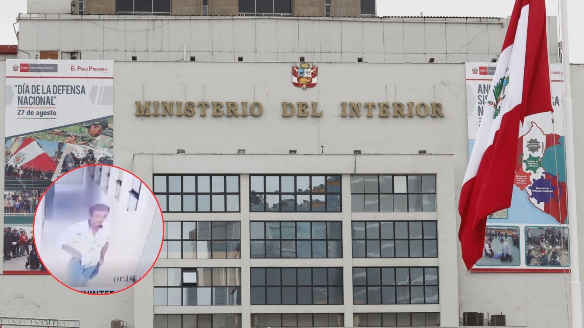 Sujeto hurta laptop de oficina del Ministerio del Interior