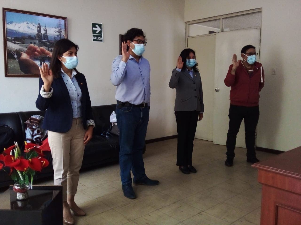 Juramentó comité electoral del colegio de periodistas
