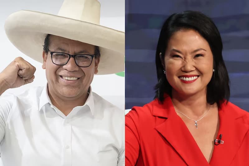 Keiko Fujimori y Roberto Sánchez protagonizan debate presidencial