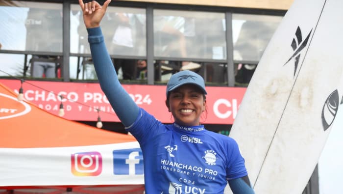 ¡Peruana de oro! Arena es campeona sudamericana en surf