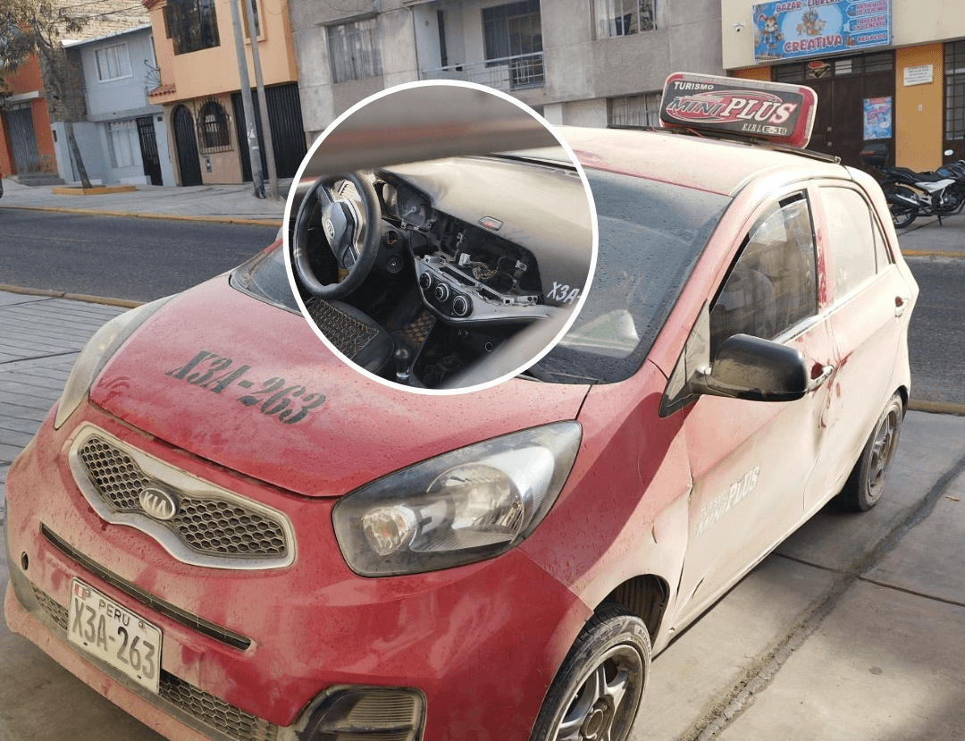 Auto robado en comisaría es hallado desmantelado en Cayma