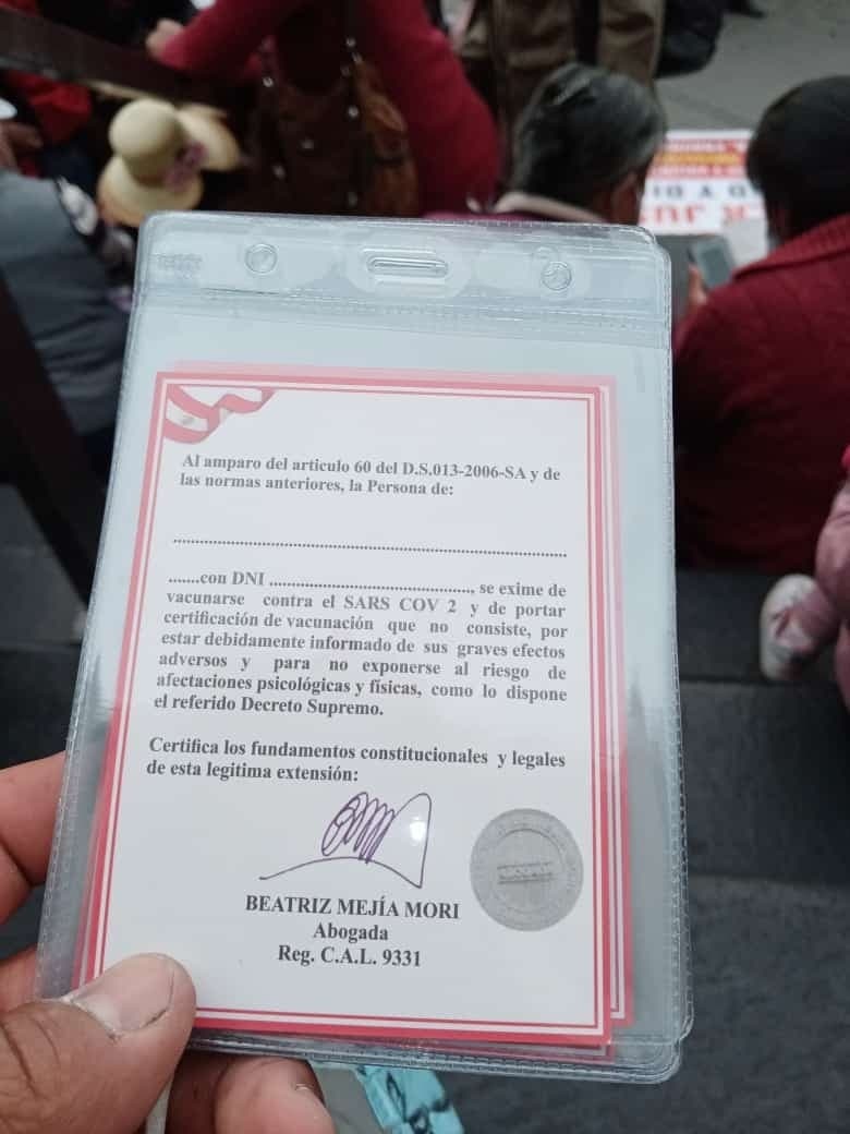 Quienes entreguen “certificado de exención” serán denunciados