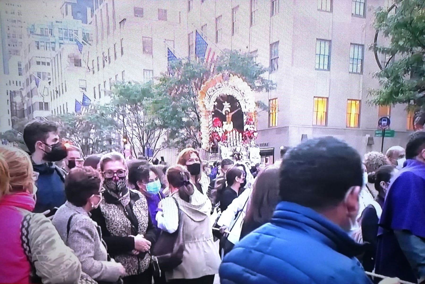Señor de los Milagros recorrió las calles de Nueva York