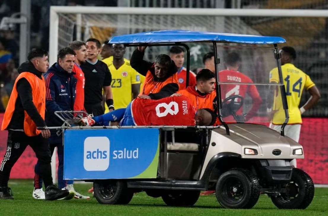 Vidal está lesionado y se perderá duelo con Perú