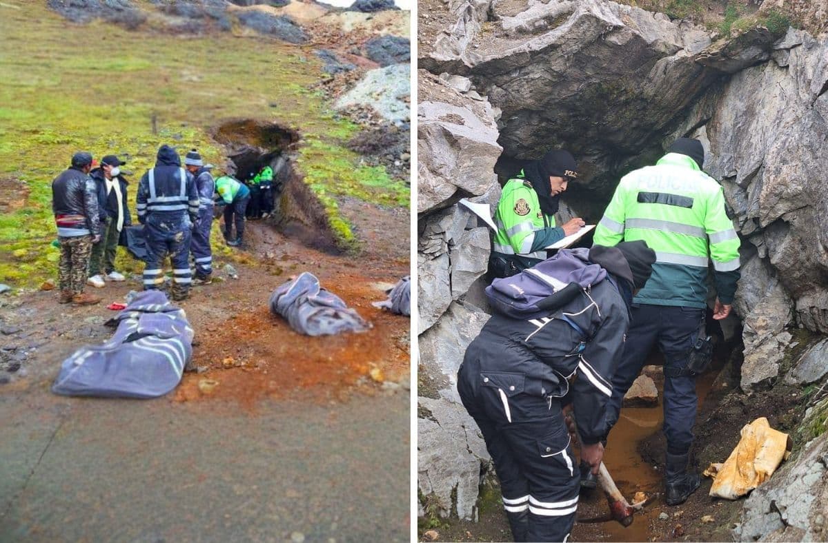 Tres hermanos mueren en mina artesanal en Apurímac