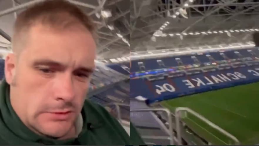 Hincha inglés se quedó dormido en estadio de la Eurocopa