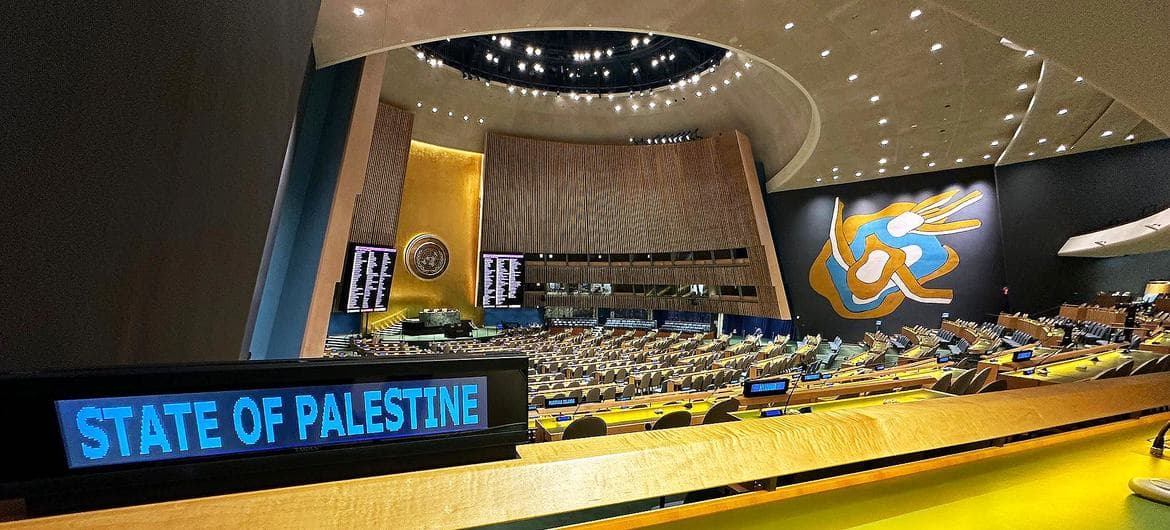 Abrumadora mayoría pide integración de Palestina a la ONU