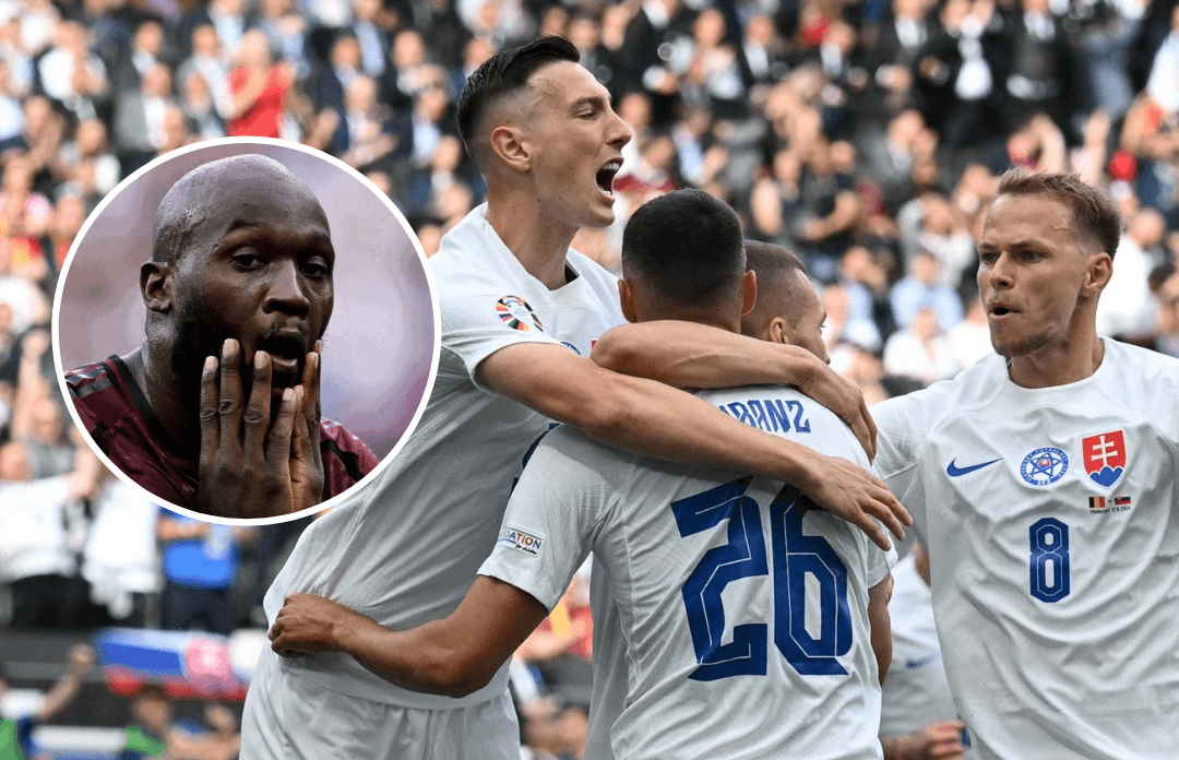 Eslovaquia venció 1-0 a Bélgica que falló varios goles