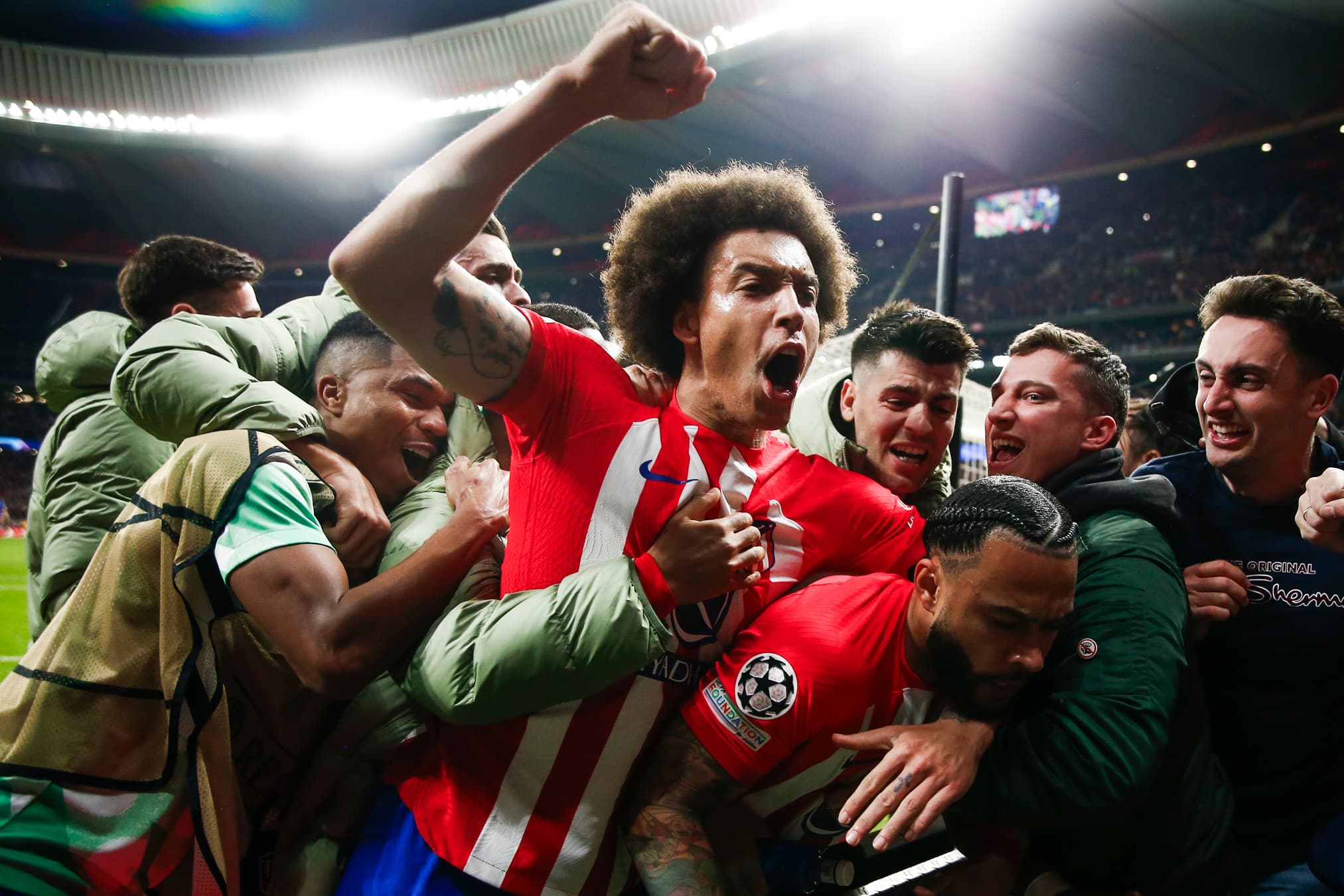 Atlético de Madrid avanzó en la Champions en partido sufrido