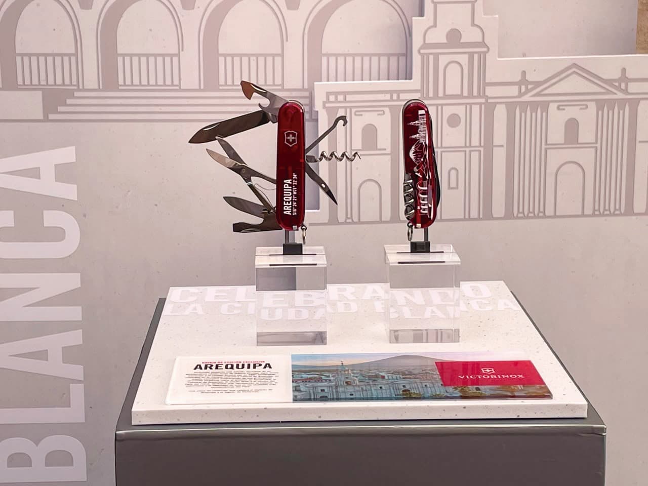 Símbolos de Arequipa aparecen en la nueva colección de Victorinox