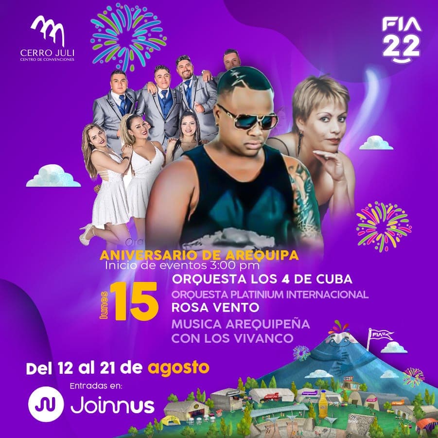 ¡Hoy! LOS 4 DE CUBA LE CANTAN A AREQUIPA