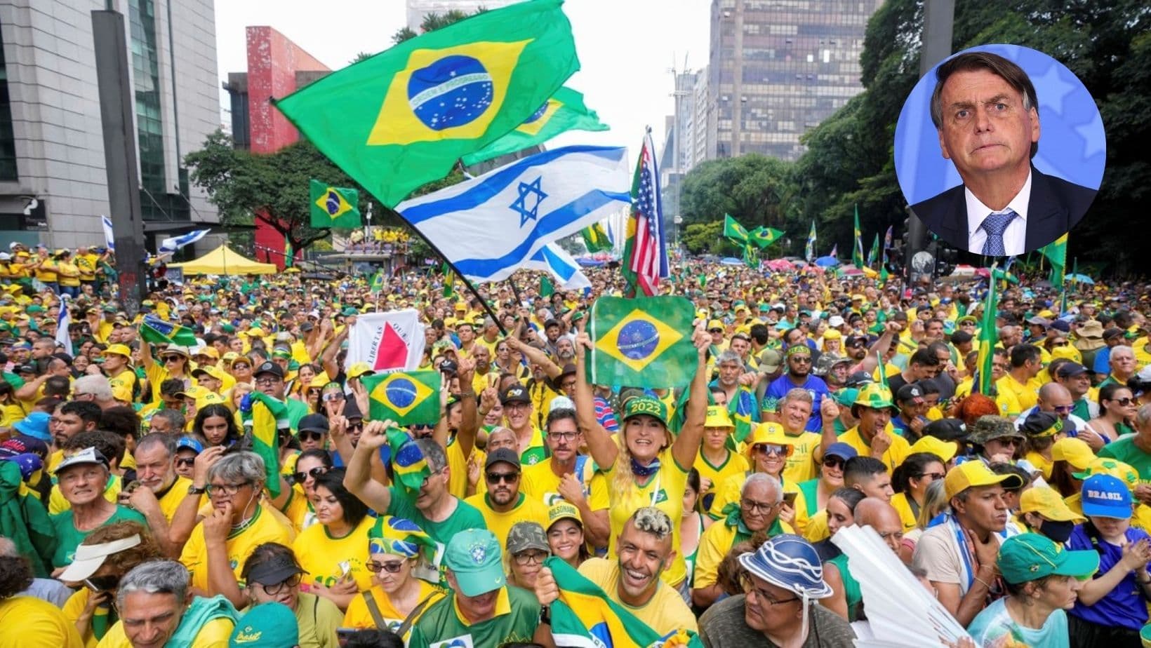 Miles salieron a las calles en apoyo al expresidente Bolsonaro