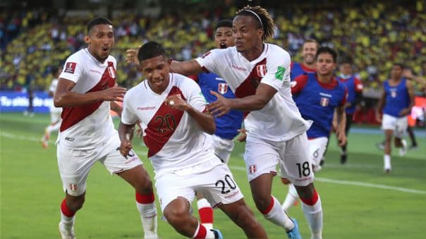 Perú ganó 1-0 ante Colombia en Barranquilla