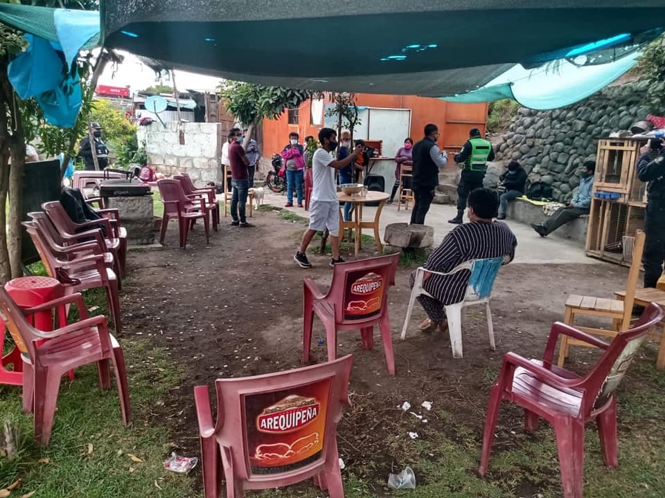 Intervienen fiesta COVID en Yanahuara