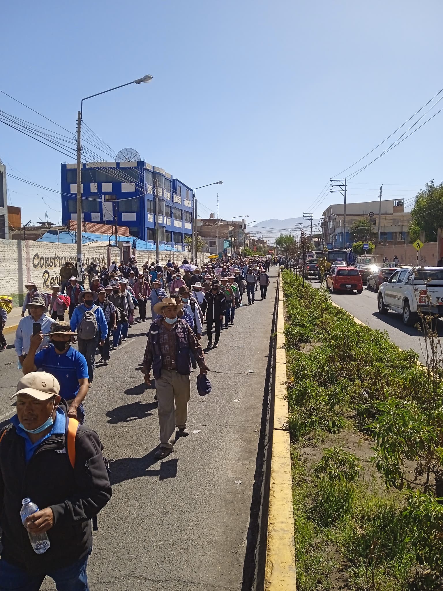 Manifestaciones en provincia de Caylloma