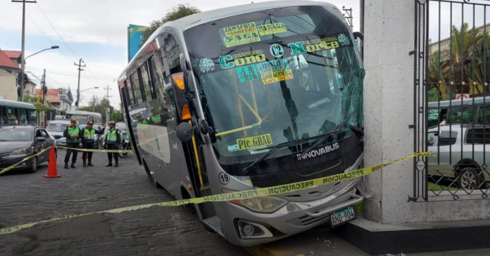 Sancionarán a bus que colisionó y dejó hasta 4 personas heridas