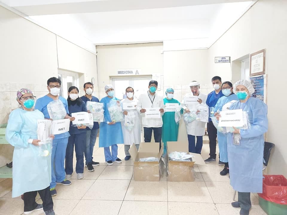 Hospital Covid recibe donación