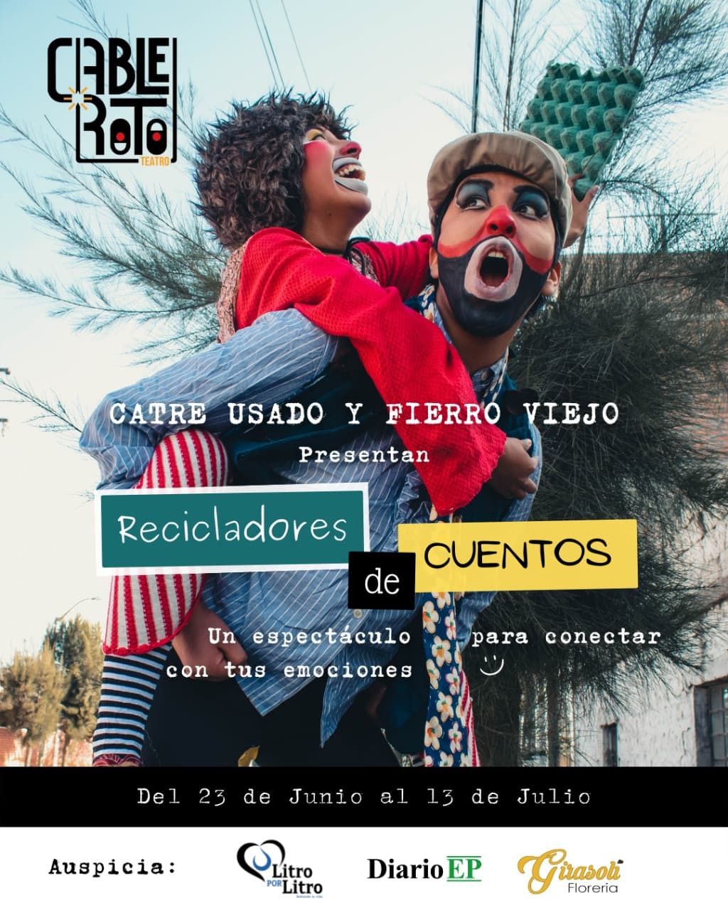 “Recicladores de cuentos”: obra clown se presentará en Arequipa