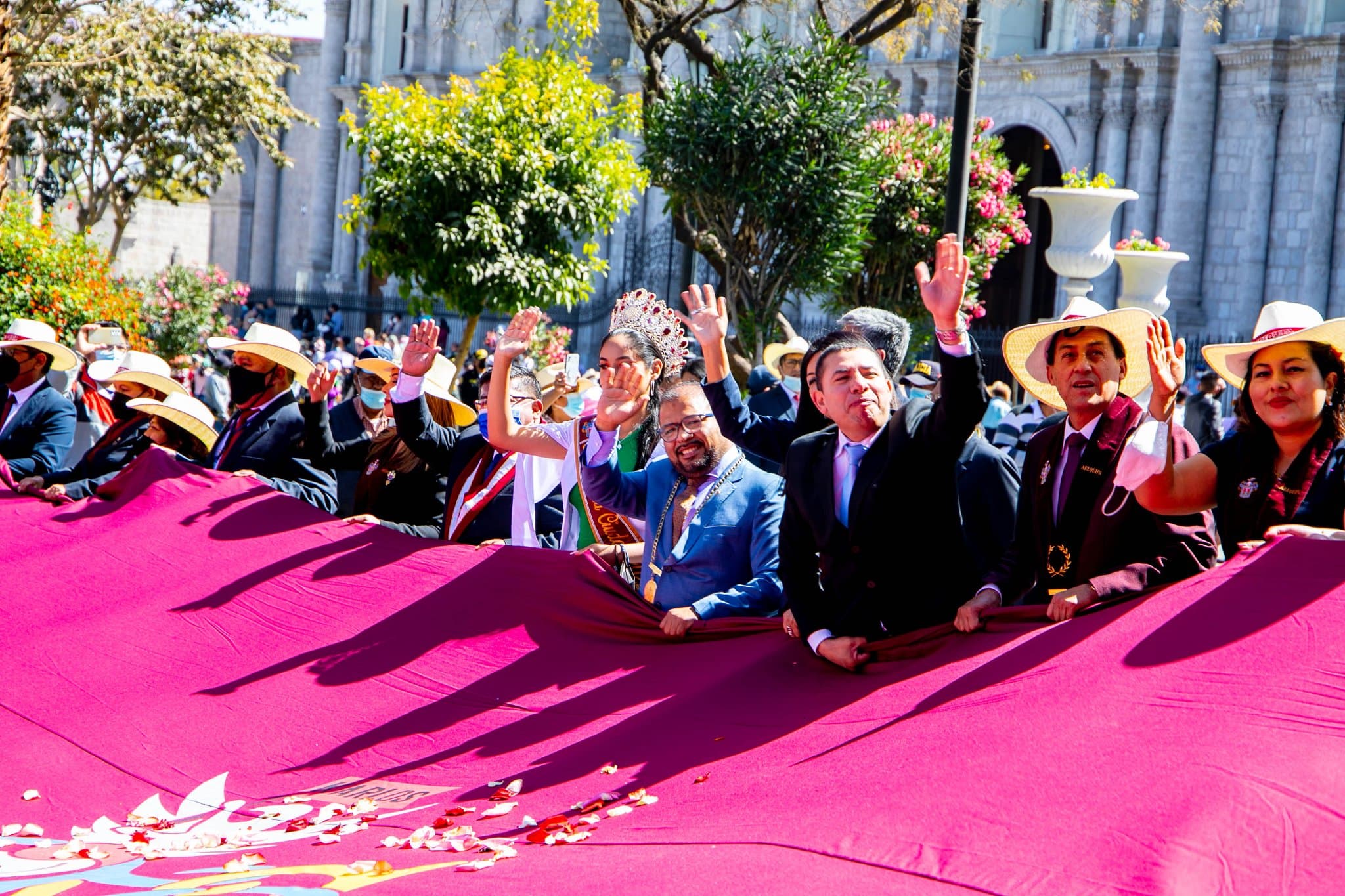 Tras dos años hubo Paseo de la Bandera de Arequipa