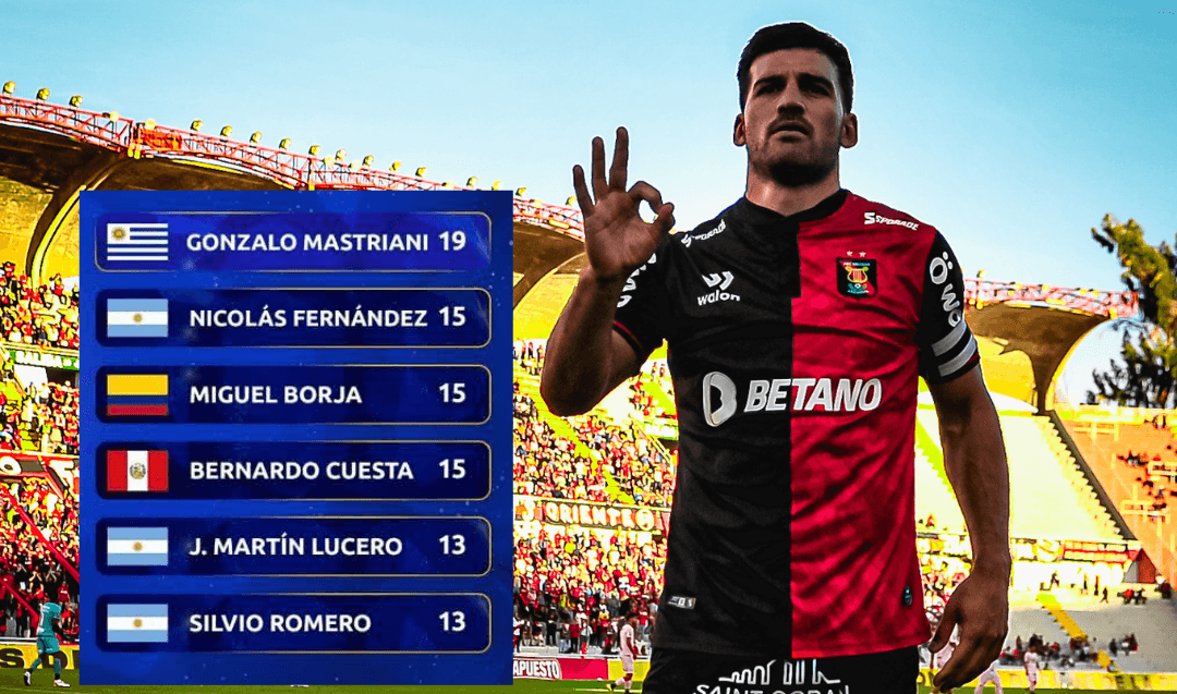 Bernardo Cuesta entre los máximos goleadores de la Sudamericana