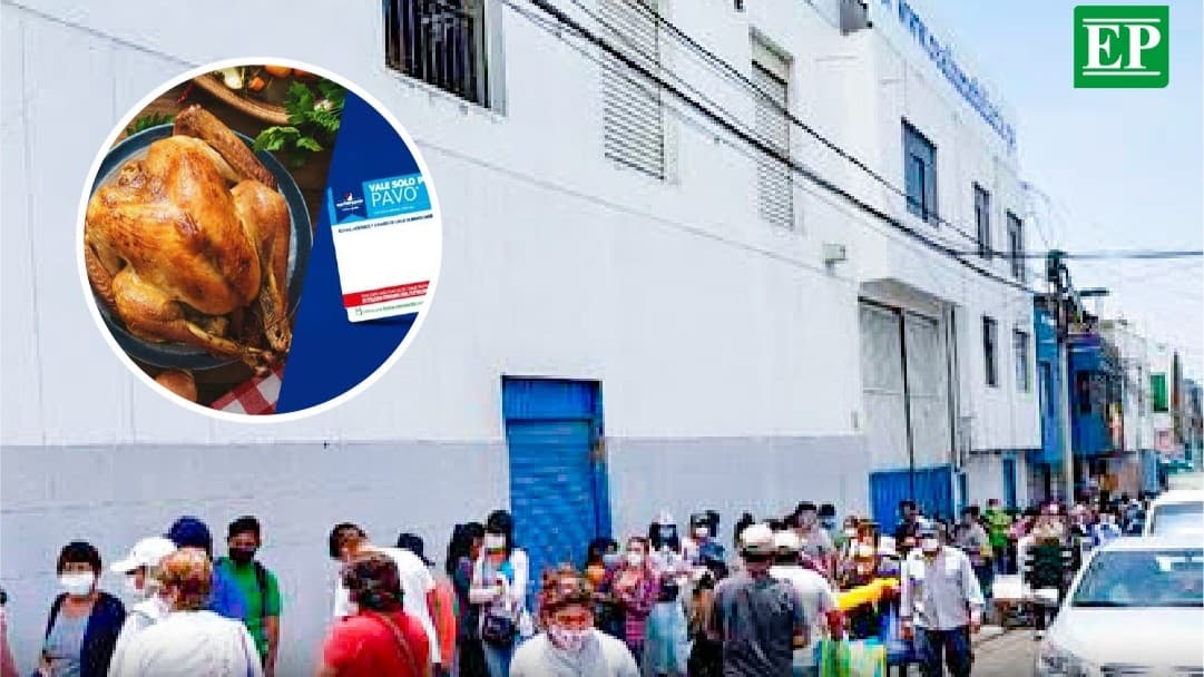 Más de 300 personas esperan reclamar su pavo en San Fernando