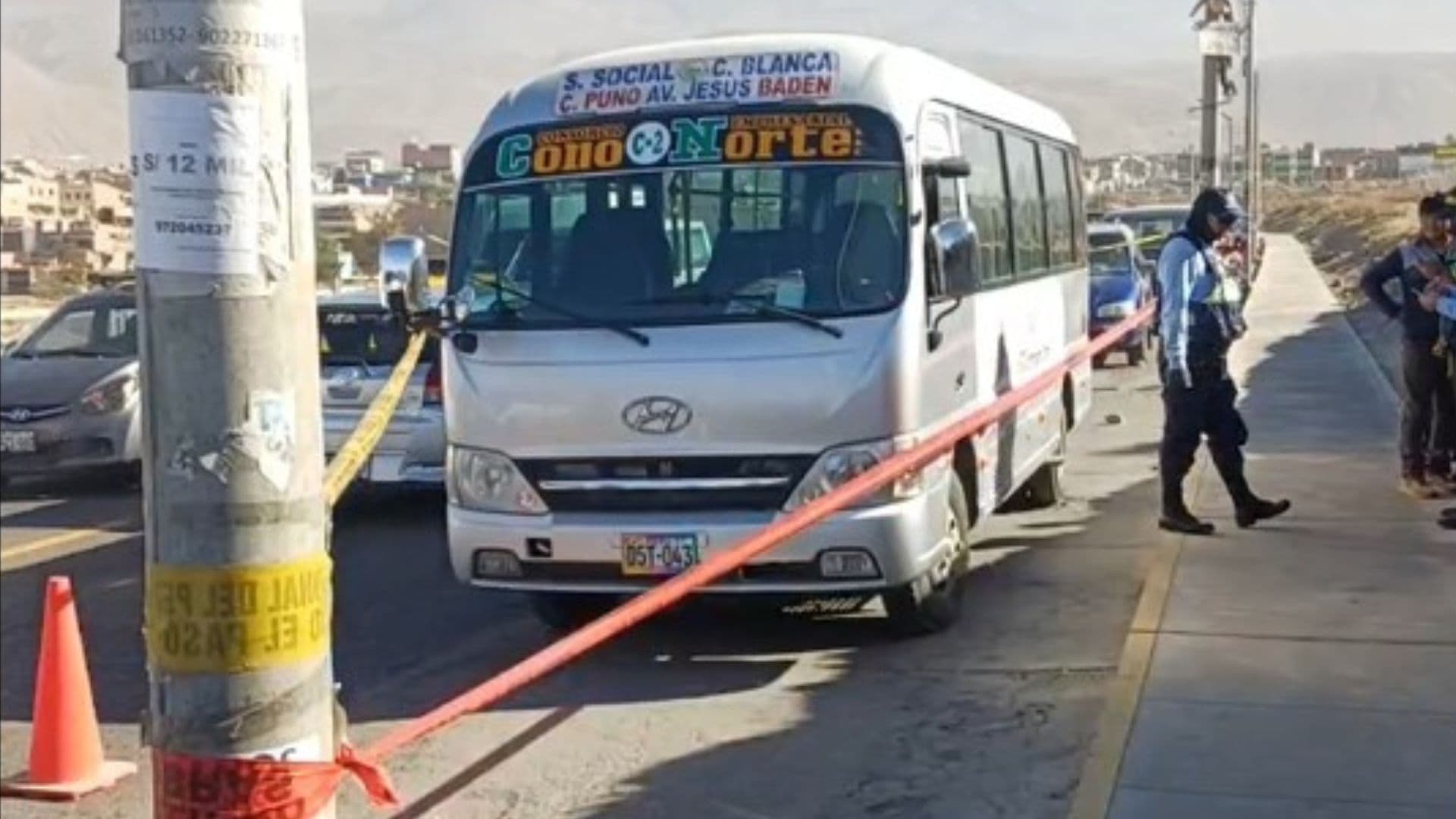 Vigilante muere dentro de cúster camino a su trabajo