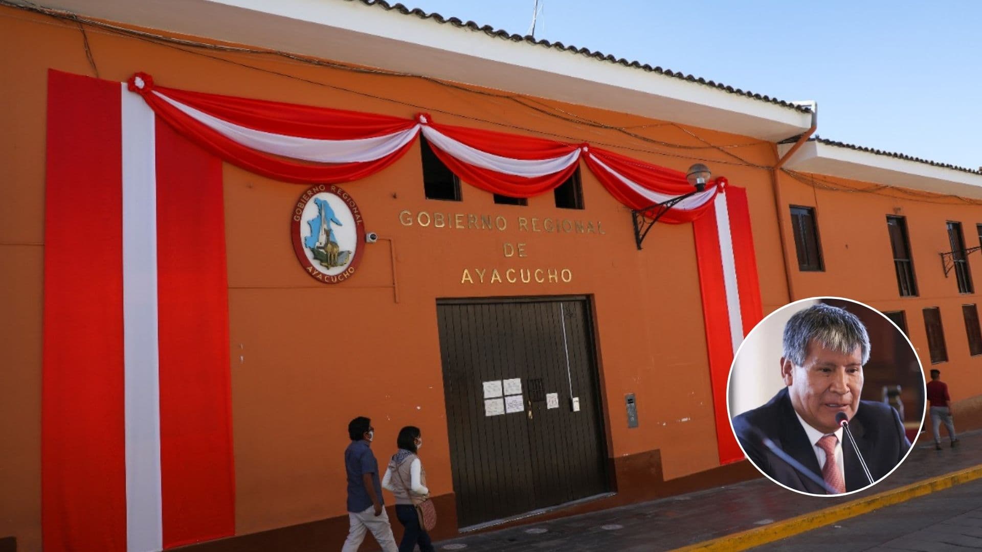 Allanan sede del Gobierno Regional de Ayacucho