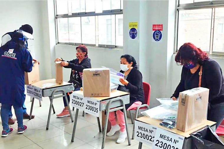 Miembros de mesa no serán vacunados antes de la segunda vuelta