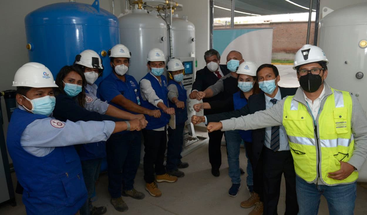 Oxígeno: inauguran nuevas plantas en Arequipa
