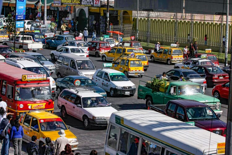 Arequipa, la cuarta ciudad con más tráfico de Latinoamérica