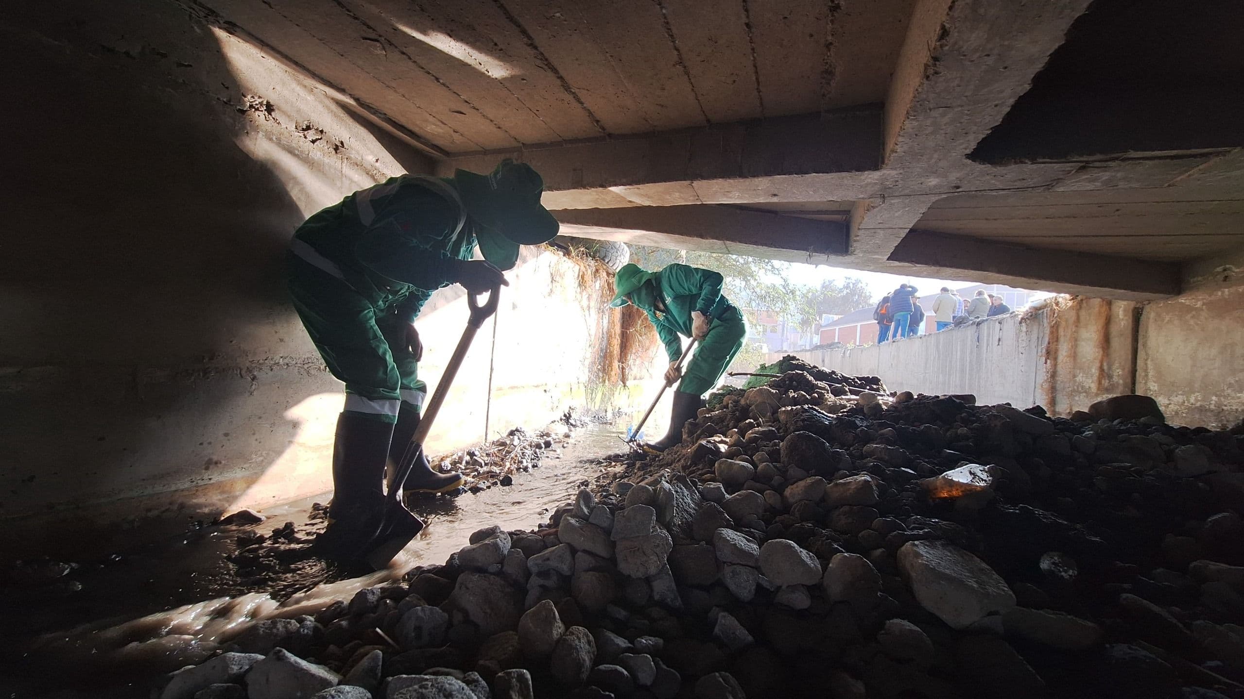 Realizan labores de mitigación en torrenteras y puntos críticos