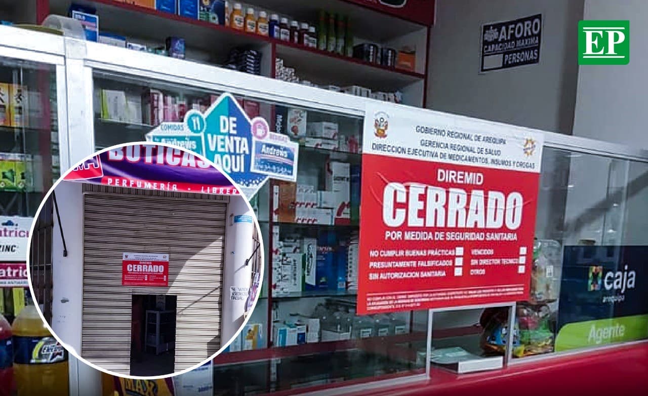Cierran 11 boticas y farmacias por incumplir seguridad sanitaria