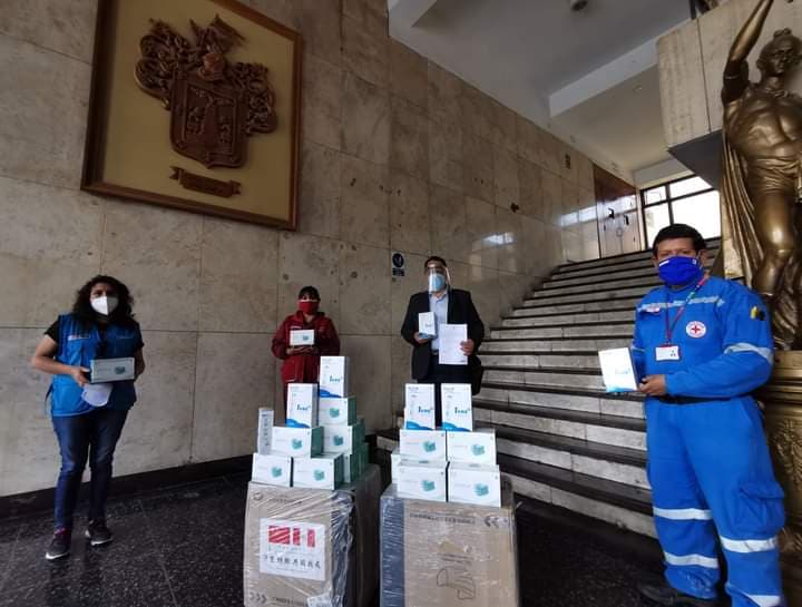 Municipalidad dona mascarillas a instituciones de ayuda