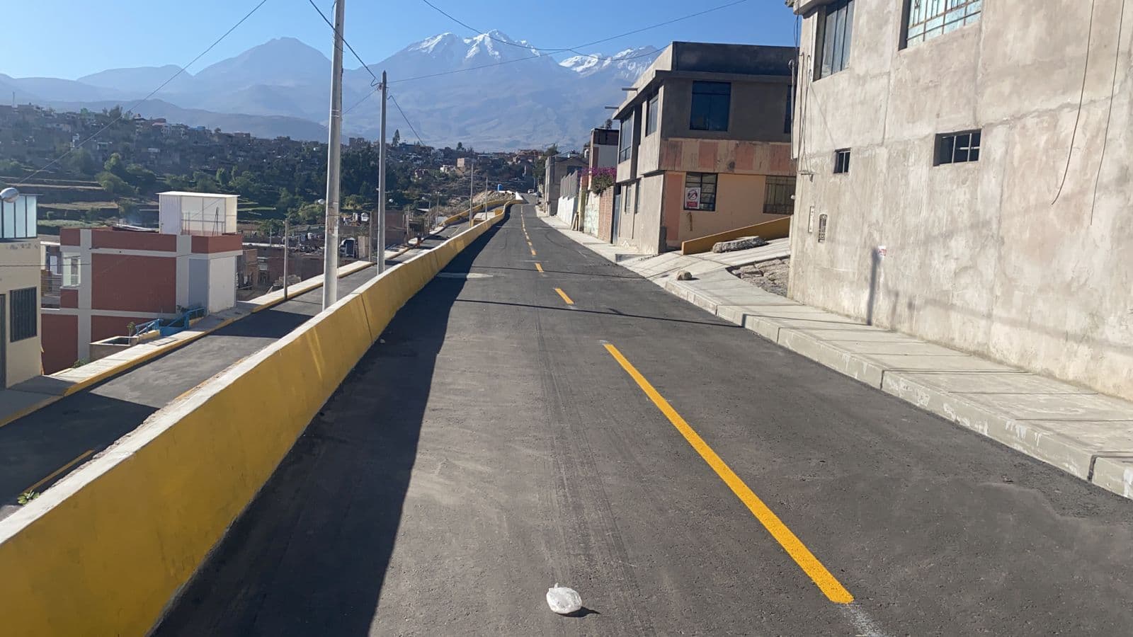 Cayma: Culminan las obras de mejoramiento vial en La Tomilla