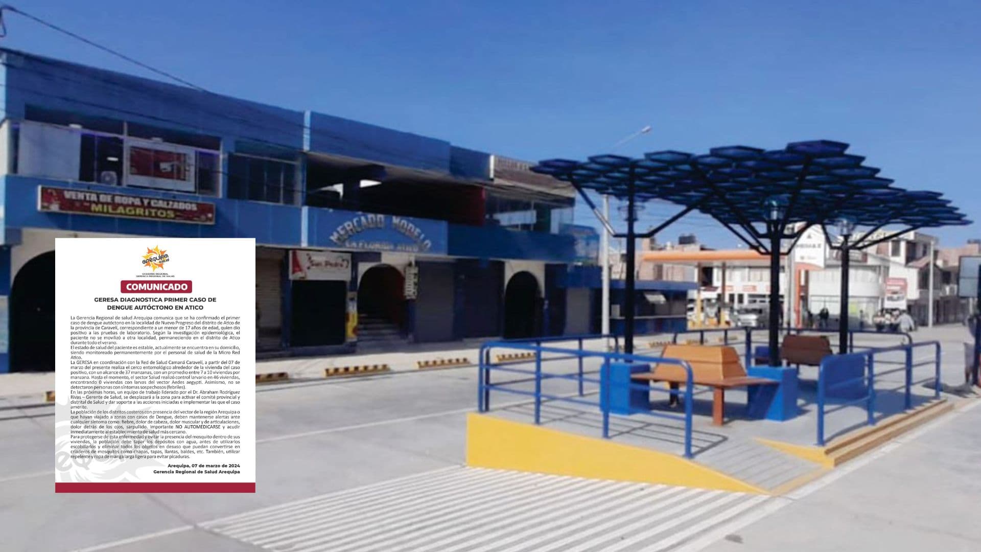 Detectan primer caso de dengue autóctono en Arequipa