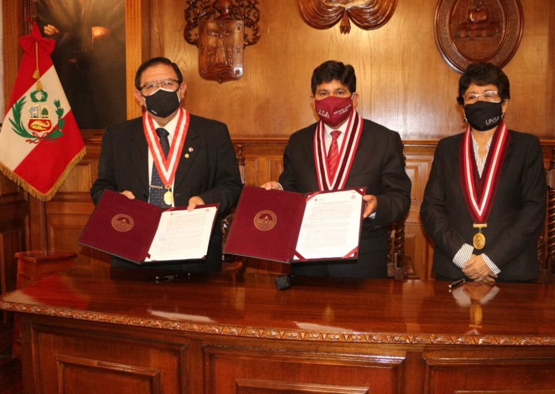JNE y UNSA firman convenio de cooperación interinstitucional