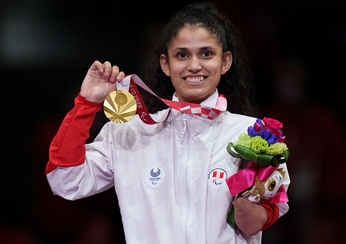 Angélica Espinoza ganó la medalla de oro en parataekwondo