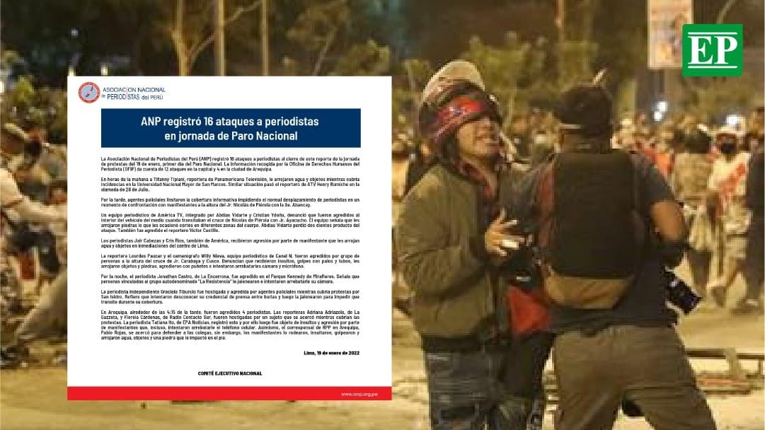 Se registraron 16 agresiones a reporteros durante el Paro Nacional