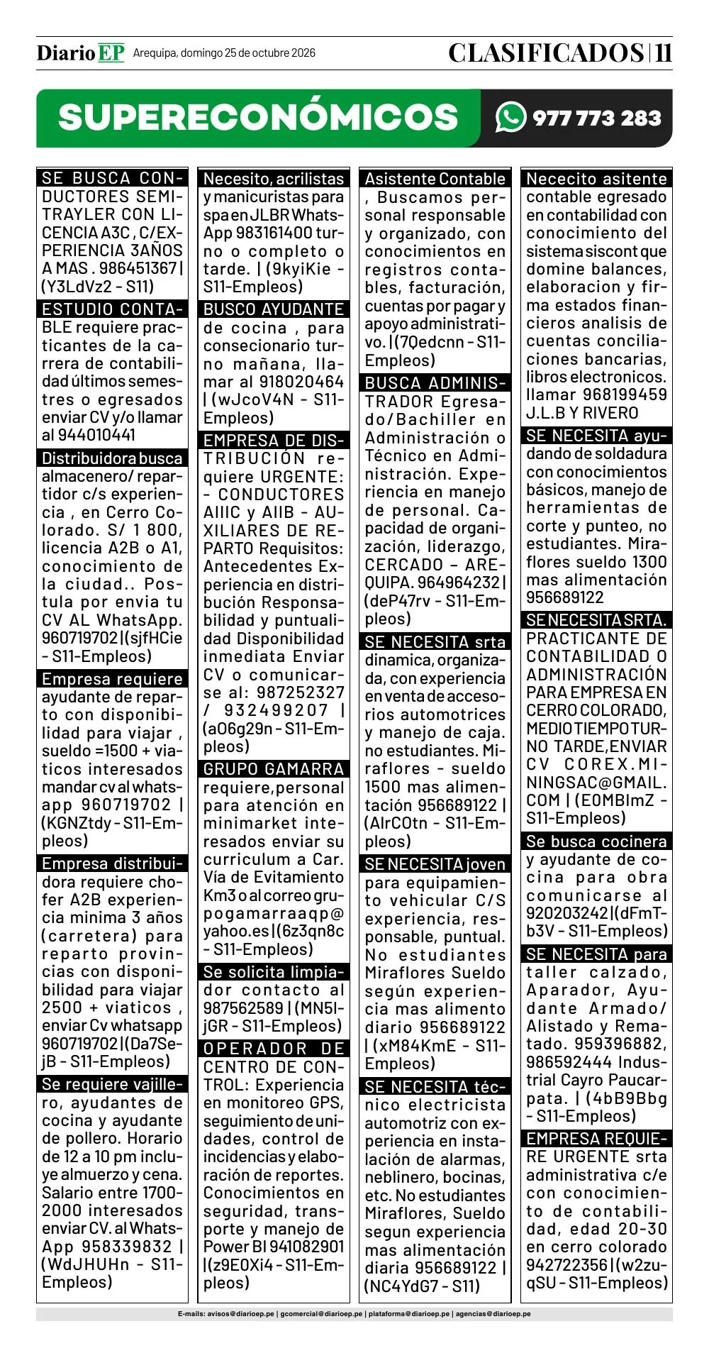 Clasificados — página 11