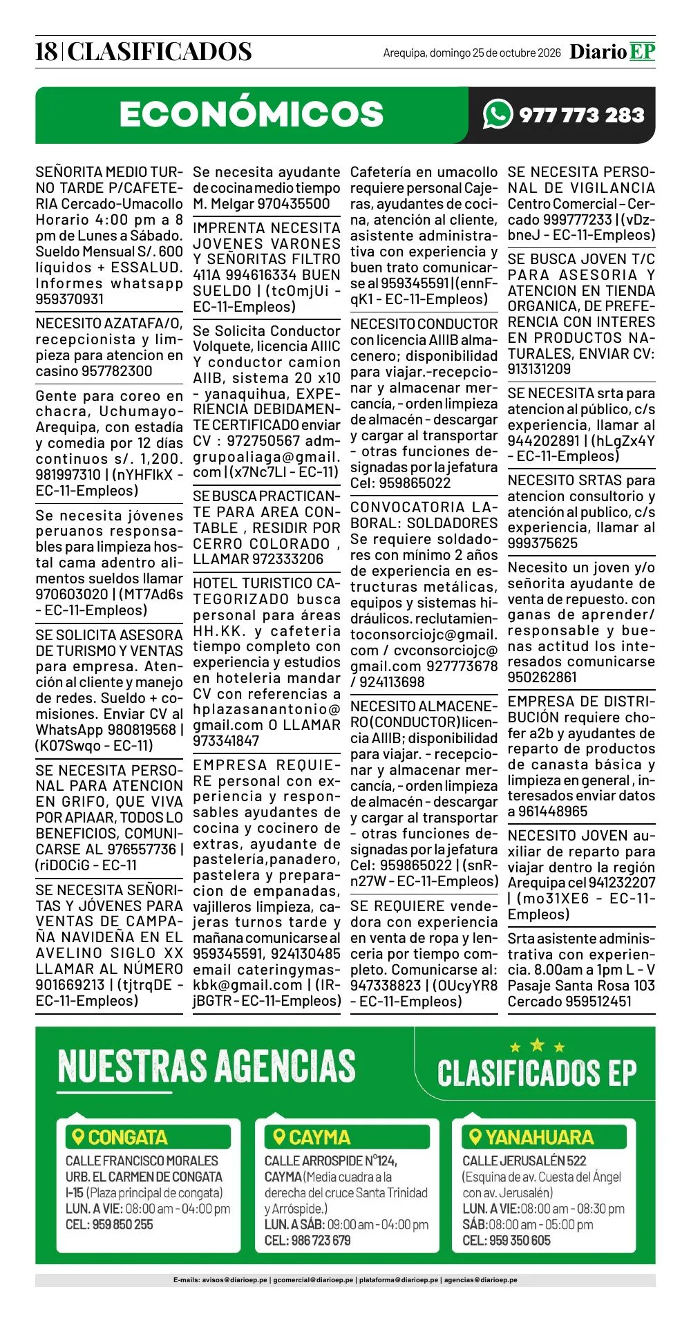 Clasificados — página 18