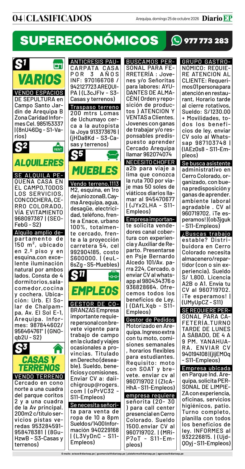 Clasificados — página 4