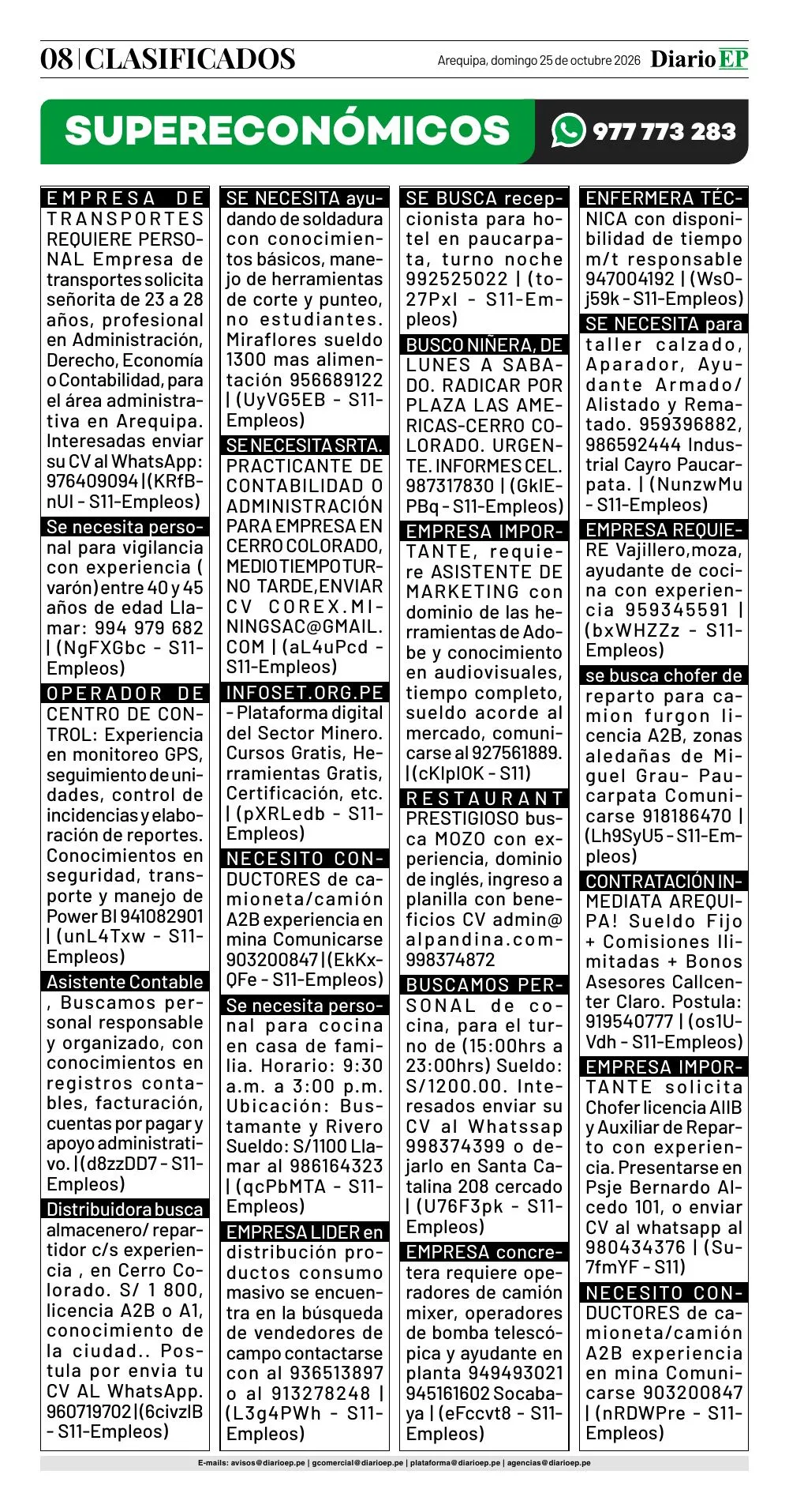 Clasificados — página 8